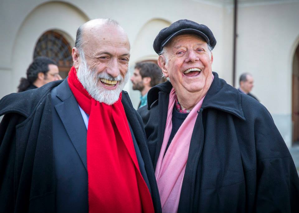 Dario Fo, 87 anni, incanta con l’elogio alla cultura