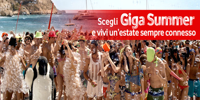 Giga Summer Vodafone: 2 GB al mese 4G con 3 mesi inclusi a 9,99 euro
