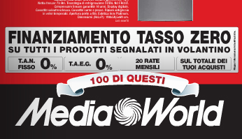 Volantino Mediaworld: prezzi, gli sconti tecnologici e le promozioni dal 24 al 30 luglio 2014