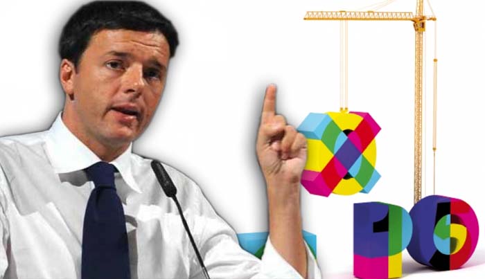 Renzi all’Expo 2015: 1 maggio sarà No Gufi Day