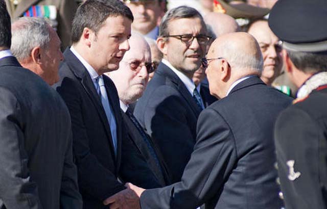 Renzi incontra Napolitano per parlare di Estero, Europa e riforme