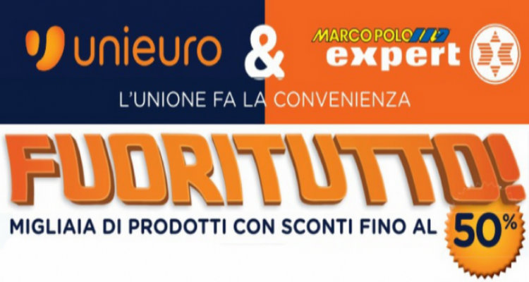 Volantino Unieuro & Marco Polo “Fuoritutto”: sconti, prezzi, promozioni fino al 17 agosto 2014