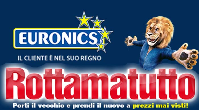 Nuovo Volantino Euronics online: offerte, promozione Rottamatutto fino al 27 agosto 2014