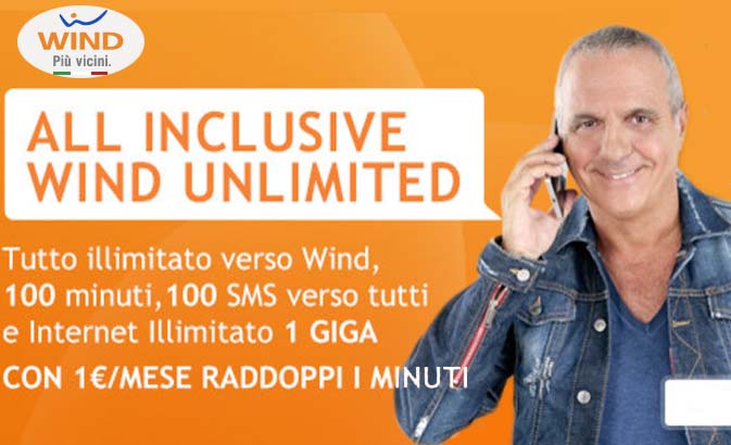 All Inclusive Wind Unlimited a 10 euro fino al 5 Ottobre 2014
