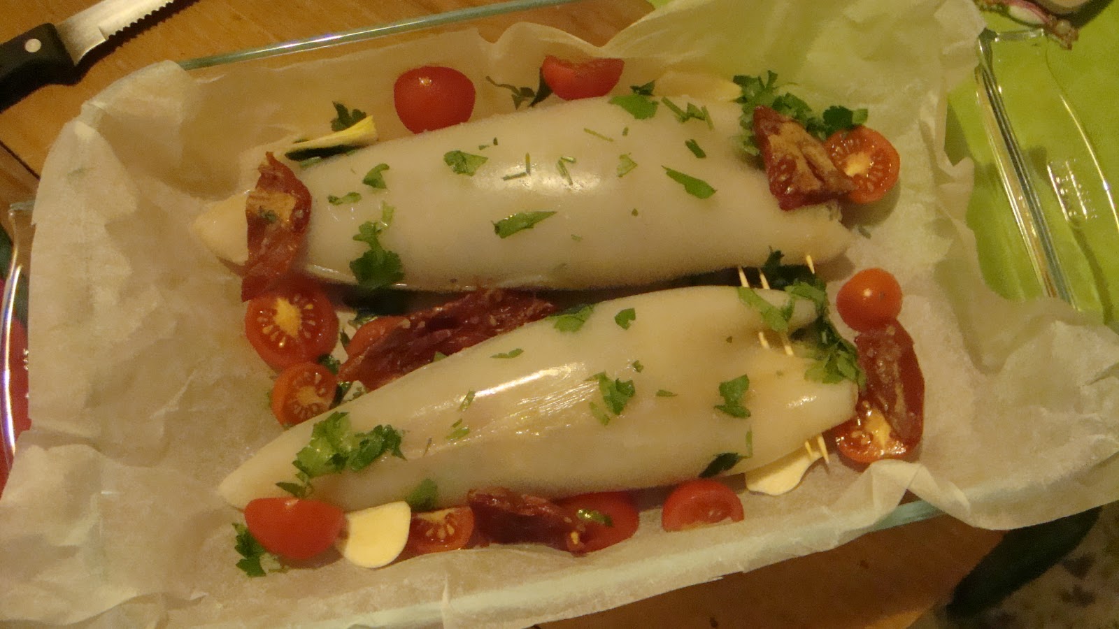 Detto Fatto: calamari ai colori italiani, ricetta e preparazione