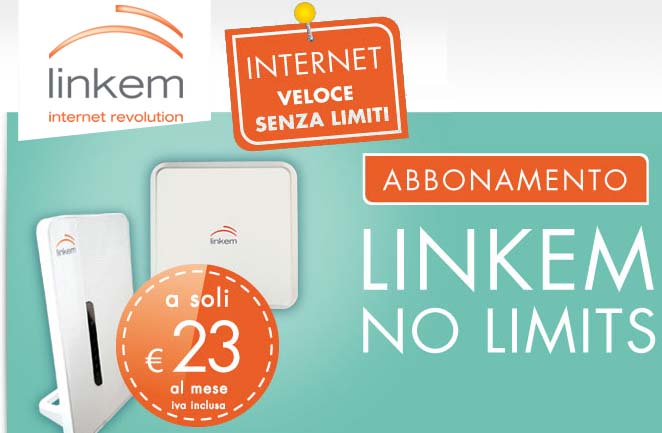 Linkem No LImits: internet senza limiti e senza linea fissa
