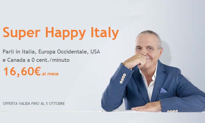 Con Infostrada Super Happy Italy chiamate in Italia e estero a 16,90 euro