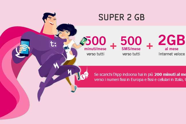 Tiscali Super 2 GB: chiamate, messsaggi e internet in offerta a 10 euro