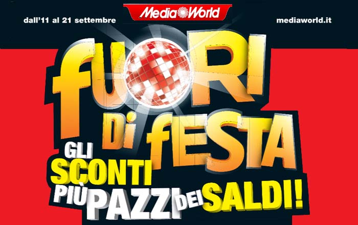 Volantino Mediaworld: dall’11 al 21 Settembre 2014 promozione “Fuori di testa!”