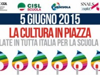 Cultura in piazza contro il ddl scuola