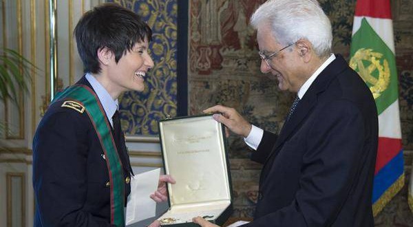 Samantha Cristoforetti nominata Cavaliere di Gran Croce al Quirinale