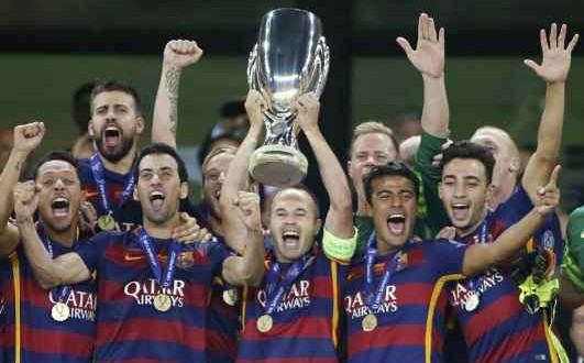 Supercoppa europea: Barcellona-Siviglia 5-4, decide Pedro